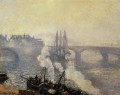 la brume matinale du pont corneille rouen 1896 Camille Pissarro